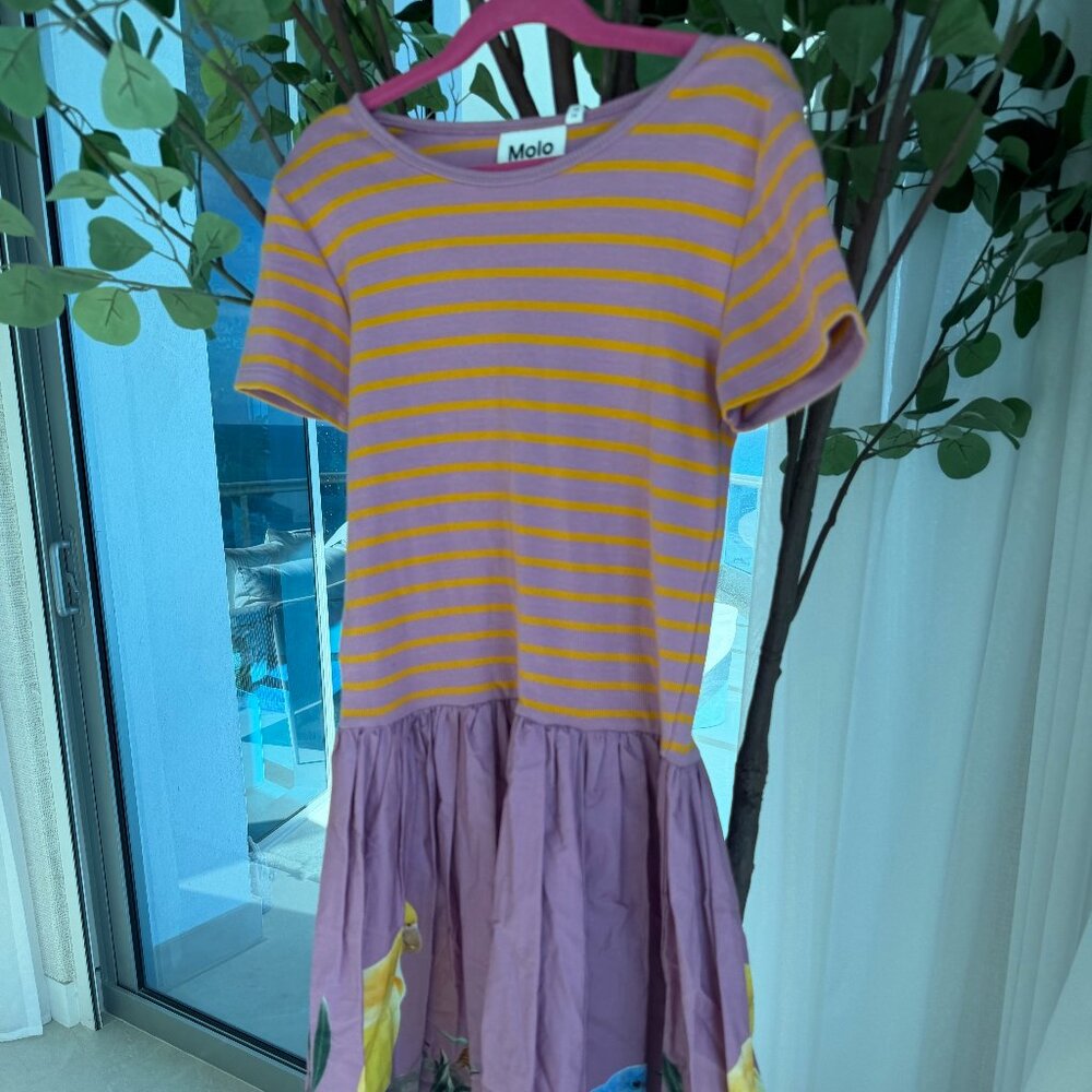 NWT Girls Molo Bird Dress 158/164 13/14